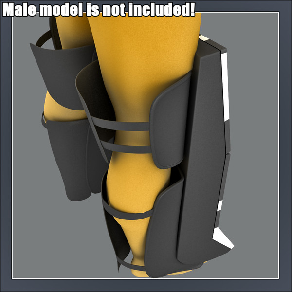 maya ice hockey - leg - Ice Hockey - Leg Pads by Tornado Studio