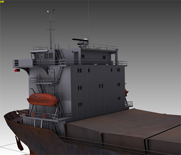 ship hyundai primorsky class 3d model - Ship Hyundai Primorsky class by rdklein