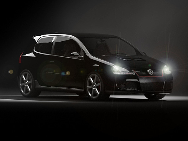 golf v gti 3d model - Golf V GTI by fabelar