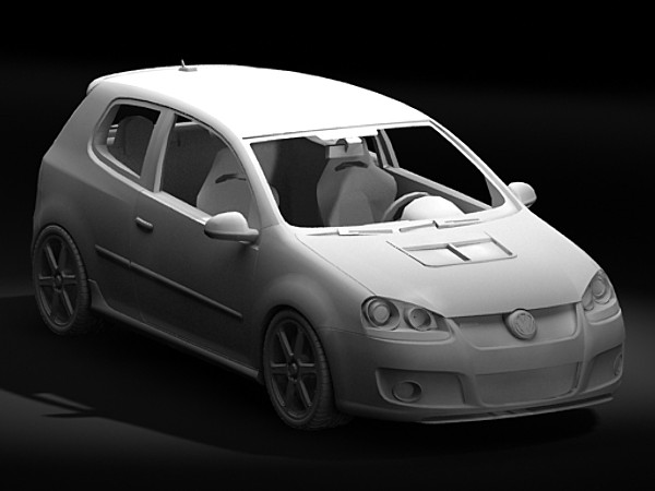 golf v gti 3d model - Golf V GTI by fabelar