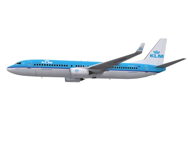 3ds max aircraft klm - 737-800 - KLM.max by foxxhound
