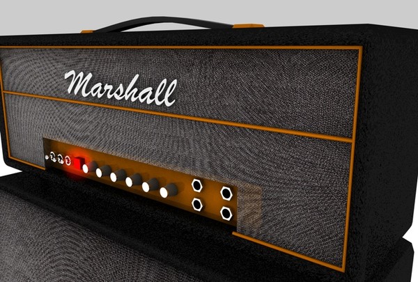 3d model amplifier set - Amplifier Set by MattTrout