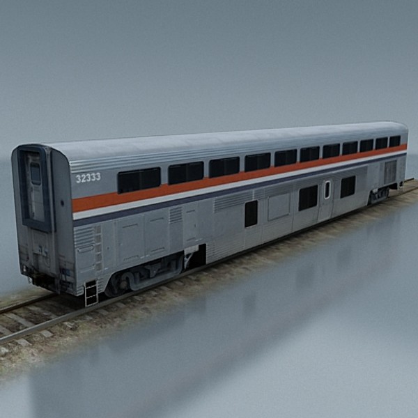 train 3d max - amtrak by StepanProkop