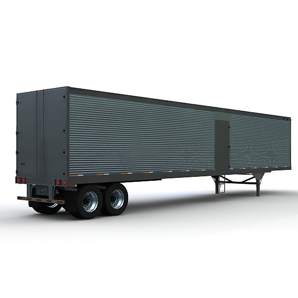 53ft van trailer truck 3d model - Great Dane Classic freight 53ft van by bansheewoj