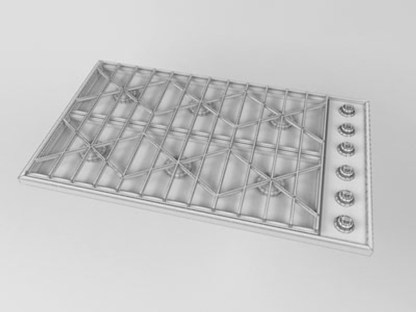 viking gas cooktop 3d max - Viking Gas Cooktop by adamk