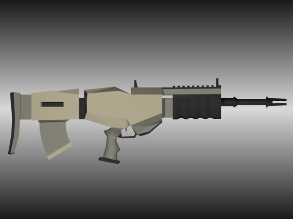 bullpup assault rifle blend free - Bullpup Assault Rifle by ChrisStolze