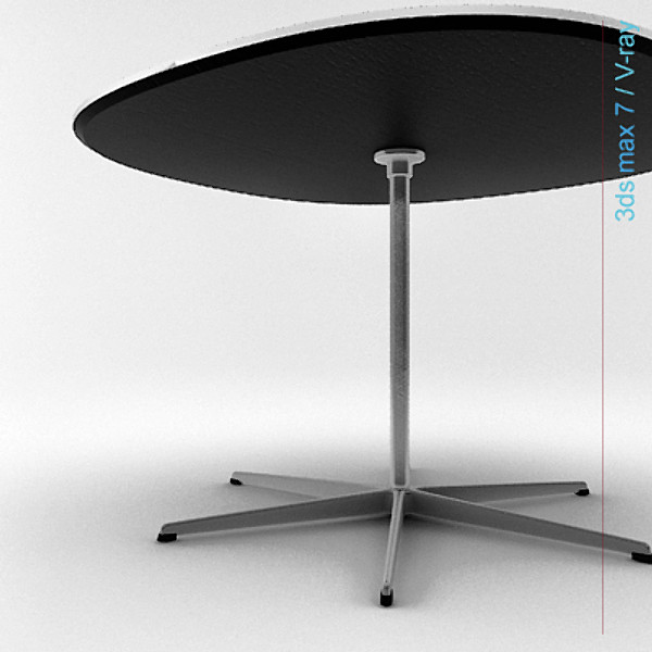 arne jacobsen tables dxf - super-circular 6 star leg by lajhar