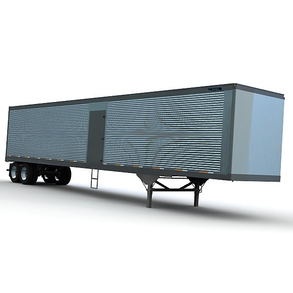 53ft van trailer truck 3d model - Great Dane Classic freight 53ft van by bansheewoj