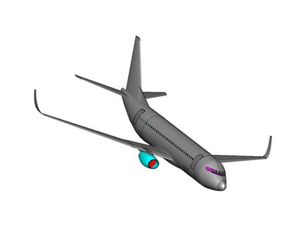 c-40a sat skp sketchup 3d dxf - C-40A Transport.7z (sat) or dwg or dxf or SketchUp .skp by RodgerSaintJohn