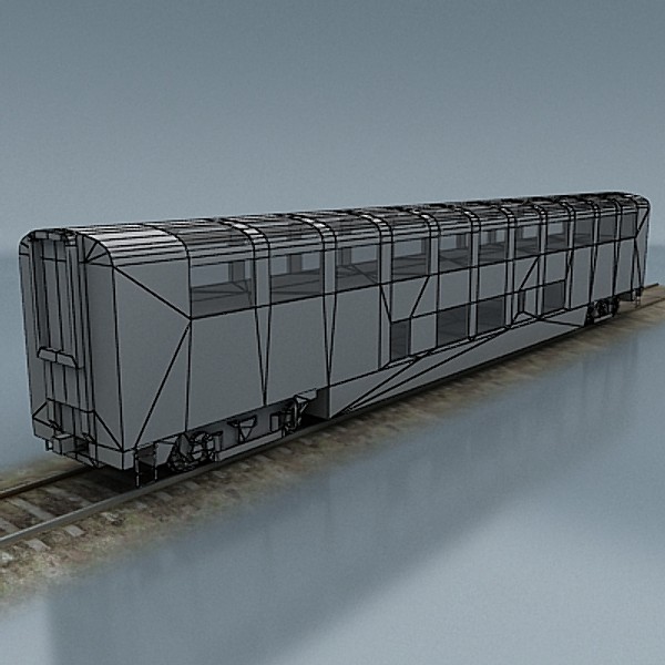 train 3d max - amtrak by StepanProkop