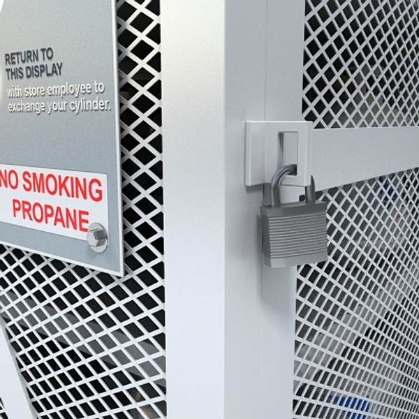 propane storage 3d model - propane storage by monkeyodoom