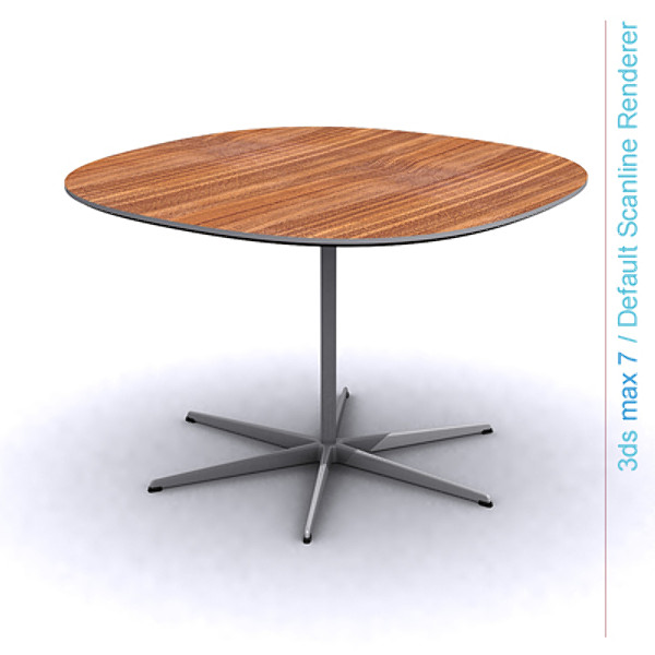 arne jacobsen tables dxf - super-circular 6 star leg by lajhar