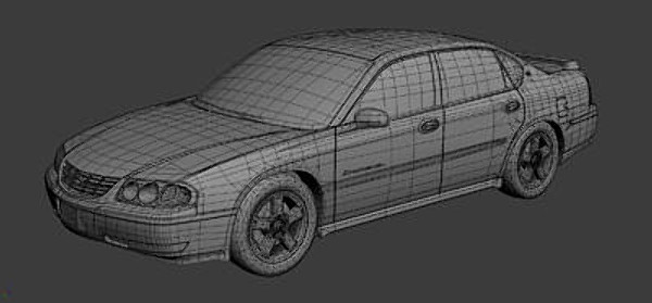 3d model of chevrolet impala ls - 2003 Chevrolet Impala LS - obj by Cardesign3D