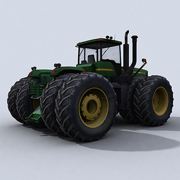 4 tractor 1 3ds - 4WD Tractor 1 by papillon