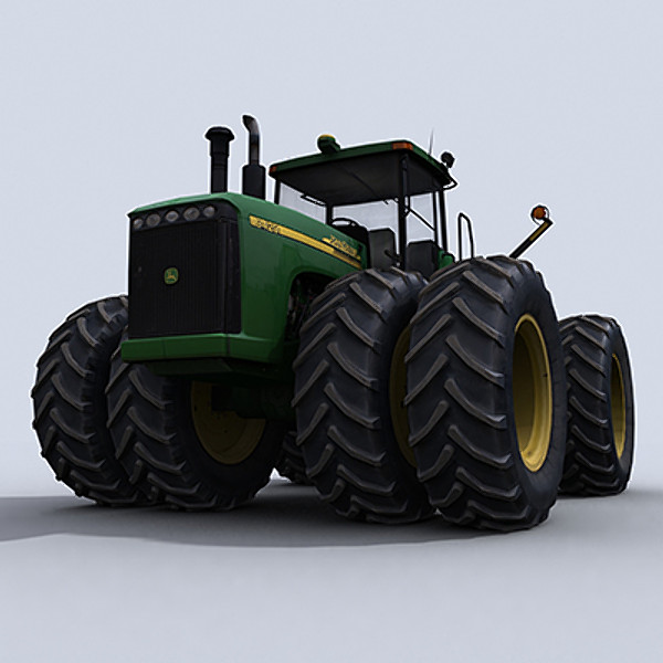 4 tractor 1 3ds - 4WD Tractor 1 by papillon