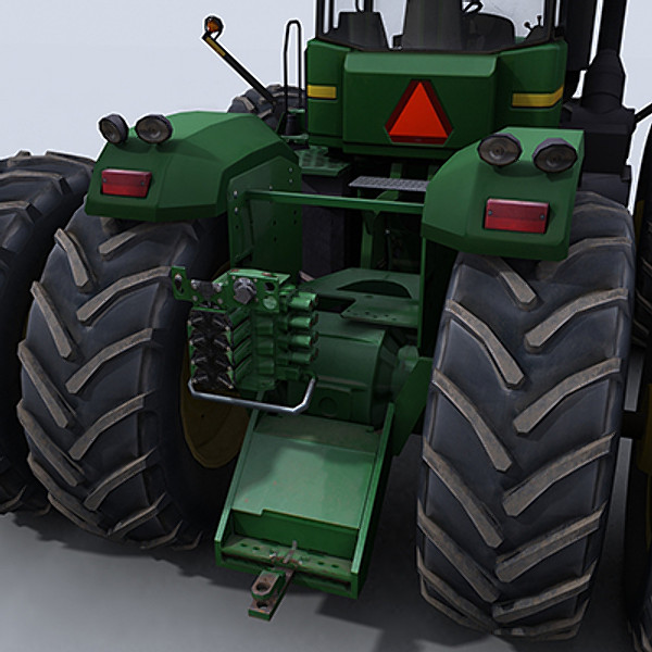 4 tractor 1 3ds - 4WD Tractor 1 by papillon