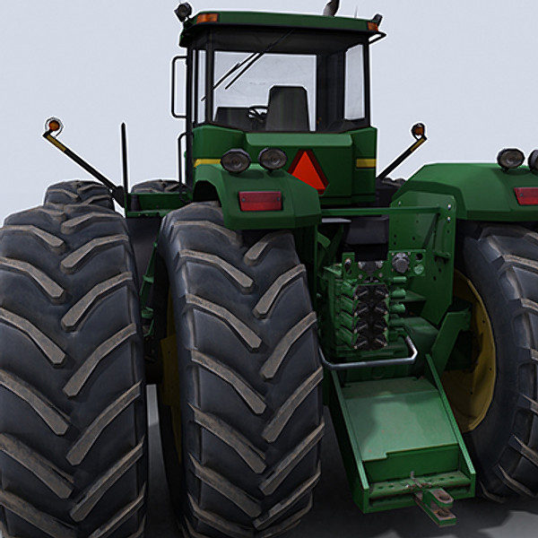 4 tractor 1 3ds - 4WD Tractor 1 by papillon