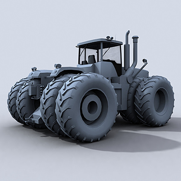 4 tractor 1 3ds - 4WD Tractor 1 by papillon