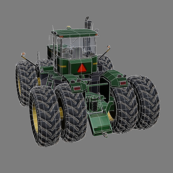 4 tractor 1 3ds - 4WD Tractor 1 by papillon