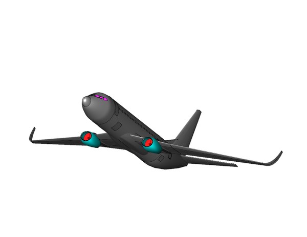 c-40a sat skp sketchup 3d dxf - C-40A Transport.7z (sat) or dwg or dxf or SketchUp .skp by RodgerSaintJohn