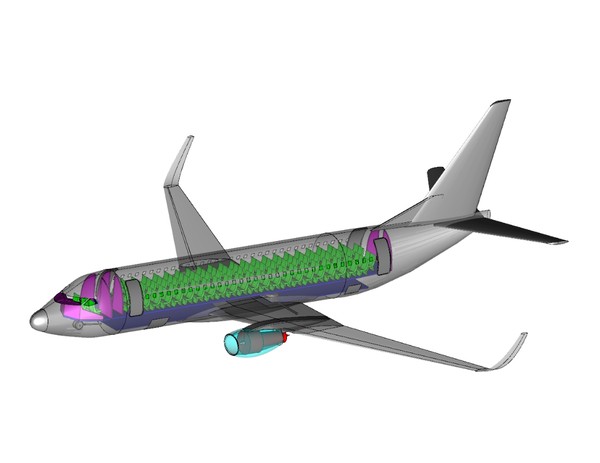 c-40a sat skp sketchup 3d dxf - C-40A Transport.7z (sat) or dwg or dxf or SketchUp .skp by RodgerSaintJohn