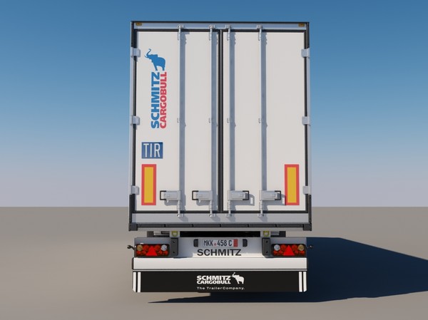 c4d schmitz trailer semitrailer - Semitrailer Schmitz by jekich1