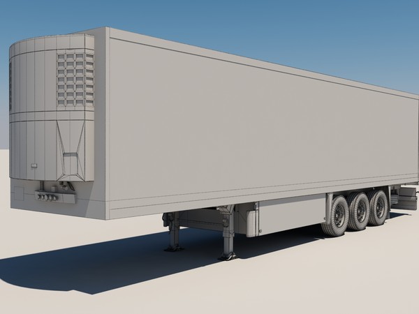 c4d schmitz trailer semitrailer - Semitrailer Schmitz by jekich1