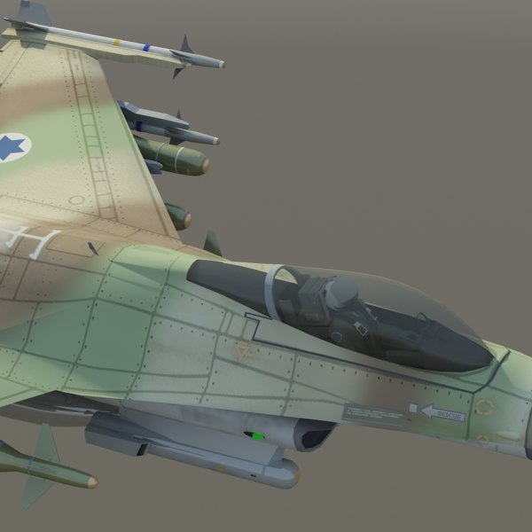 f16c israeli barak 3d model - F16C Barak IDF Israeli... by ES3DStudios