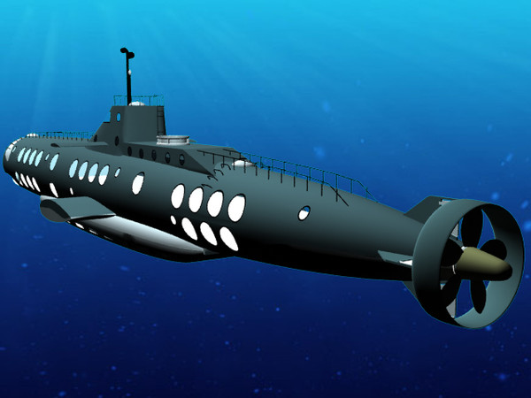 large luxury submarine max - Large Luxury Submarine by Imagetek3D