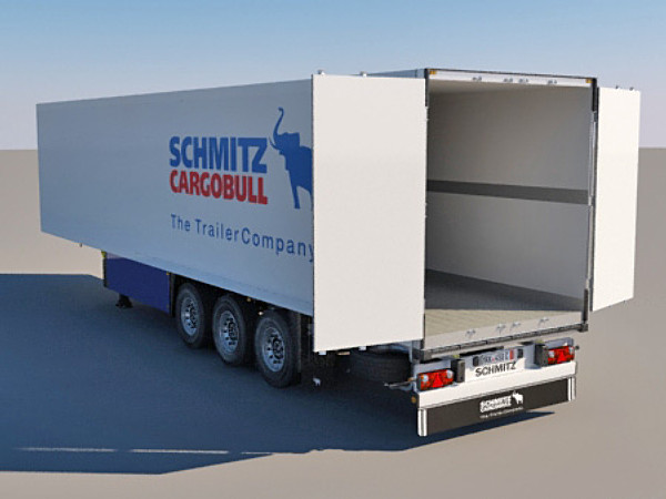 c4d schmitz trailer semitrailer - Semitrailer Schmitz by jekich1
