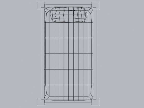 medieval bed obj - Old Medieval Bed by Game Model Creations