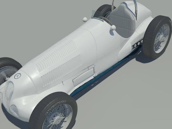 3d model car 1930s - benz 1930s racer by Animation Anchor Line