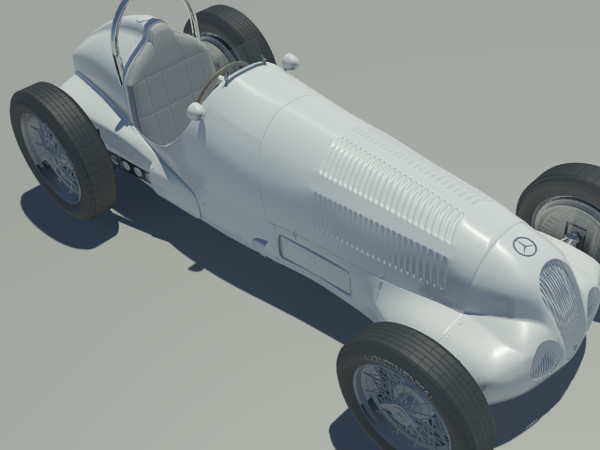 3d model car 1930s - benz 1930s racer by Animation Anchor Line