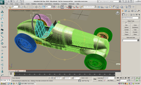 3d model car 1930s - benz 1930s racer by Animation Anchor Line