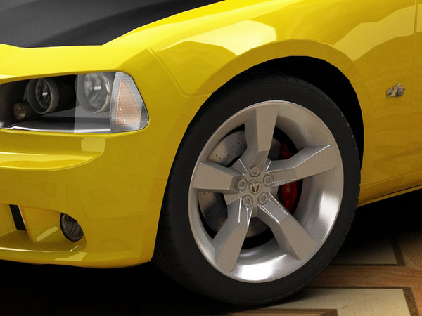 3d dodge charger srt-8 super - Dodge Charger SRT-8 Super Bee STANDARD MATERIALS by fabelar