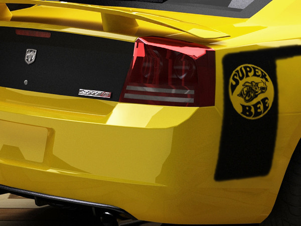 3d dodge charger srt-8 super - Dodge Charger SRT-8 Super Bee STANDARD MATERIALS by fabelar