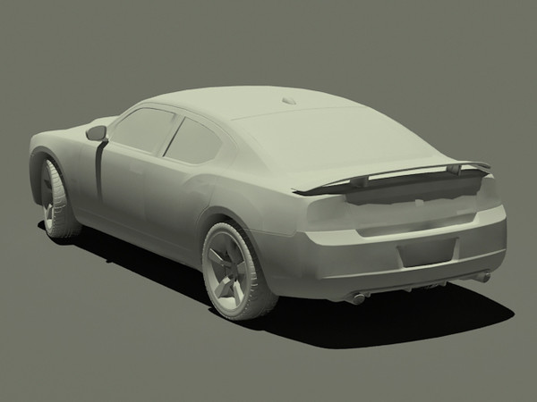 3d dodge charger srt-8 super - Dodge Charger SRT-8 Super Bee STANDARD MATERIALS by fabelar