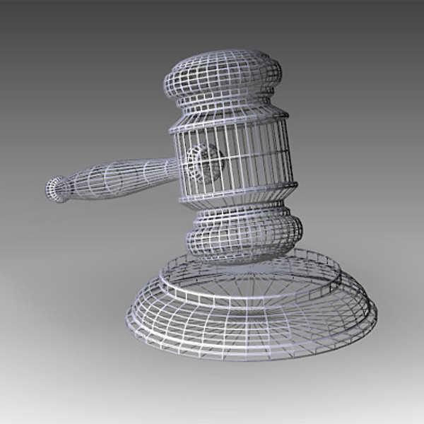 gavel hammer 3ds - Gavel by mostlysquare