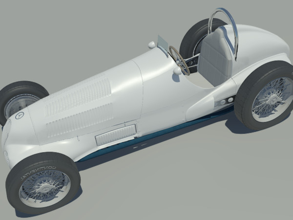 3d model car 1930s - benz 1930s racer by Animation Anchor Line