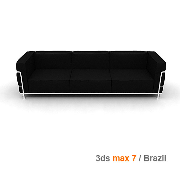le corbusier 3 3d max - lc3 3 seats by lajhar