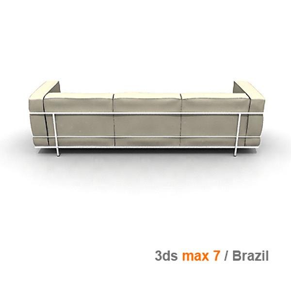 le corbusier 3 3d max - lc3 3 seats by lajhar