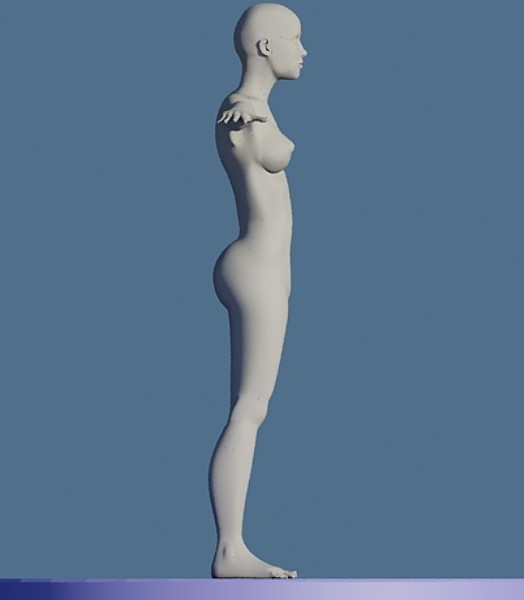 3d woman monica - Monica no texture.zip by Mak21