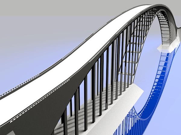 arch bridge 3d model - Arch Bridge by GraphicGuru