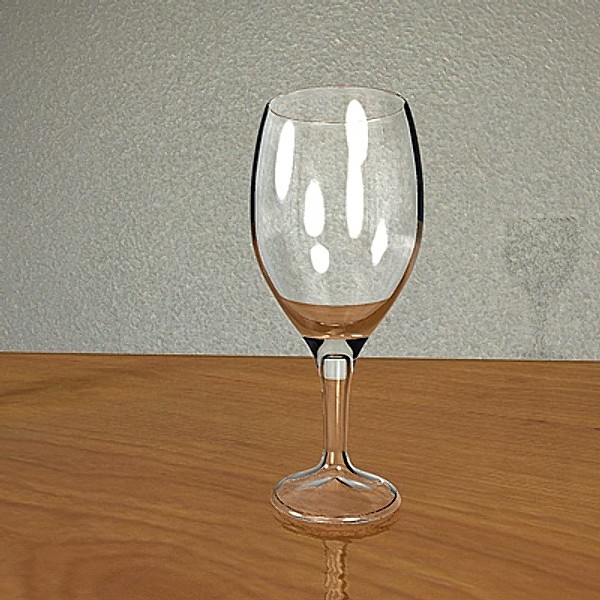 tulip wine glass 3ds - Tulip Wine Glass by Whong