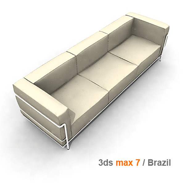le corbusier 3 3d max - lc3 3 seats by lajhar