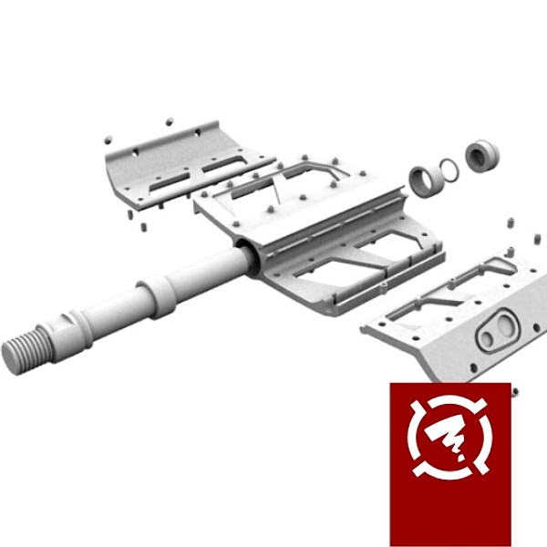 3d crankbrothers 5050 mtb pedal model - Crankbrothers 5050 MTB pedal model by Zigzain
