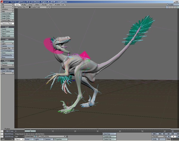 lwo raptor dinosaur - Raptor.zip by 3dCreatures