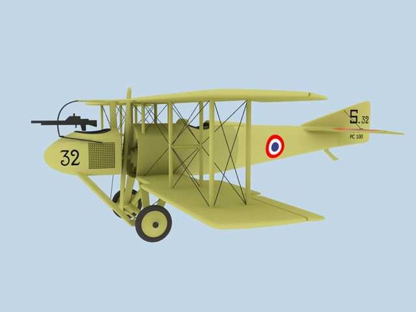 3d fighter model - Aircraft Spad A2 by kento studios