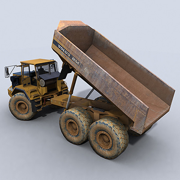 3d model articulated dump truck - Articulated Dump Truck 1 by papillon