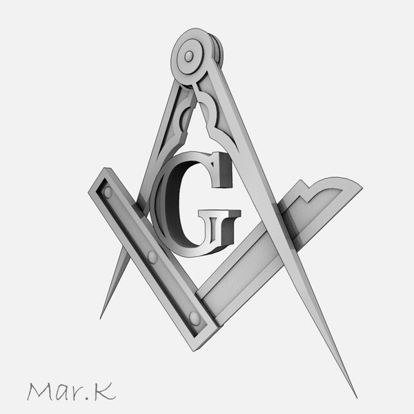 3d masonic compass - Square compasses by Mar.K